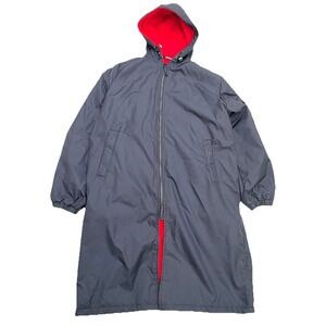 Adoretex Swim Parka Adult M Blue Nylon Fleece Lined Full Zip Hooded Scuba Unisex